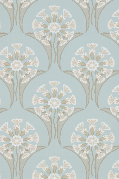 Little Greene's Hencroft Wallpaper in Celestial