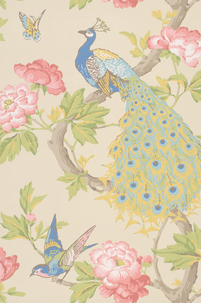 Little Greene's Pavona Wallpaper in Hazel
