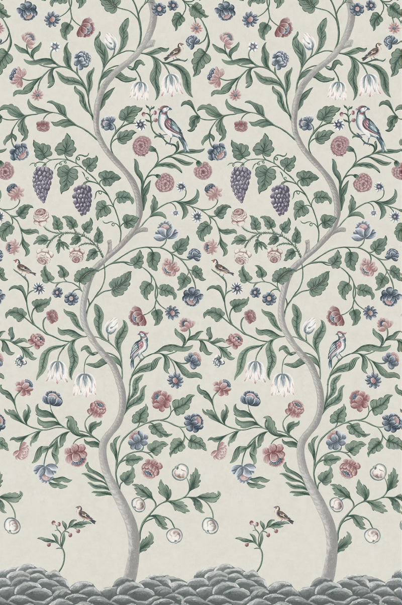 Little Greene's Mandalay Wallpaper in Arbour