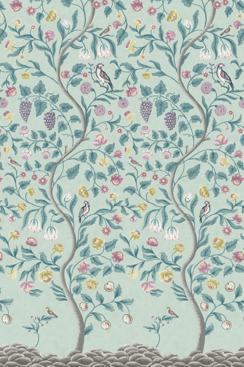 Little Greene's Mandalay Wallpaper in Archipelago