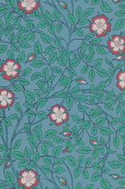 Little Greene's Briar Rose Wallpaper in Marine Blue