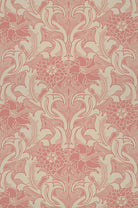 Little Greene's Dahlia Scroll Wallpaper in Carmine