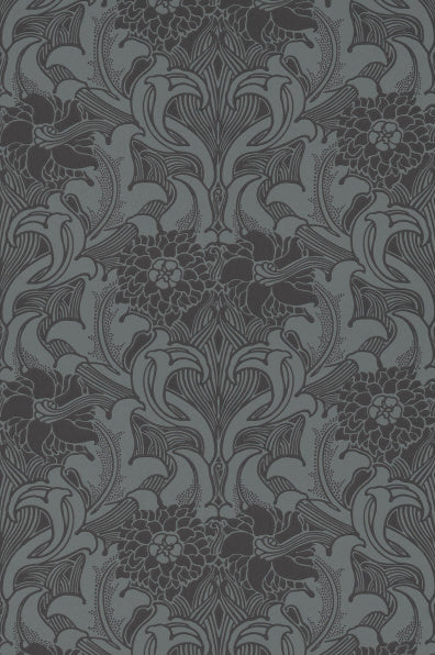 Little Greene's Dahlia Scroll Wallpaper in Etruria