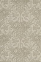 Little Greene's Dahlia Scroll Wallpaper in French Grey
