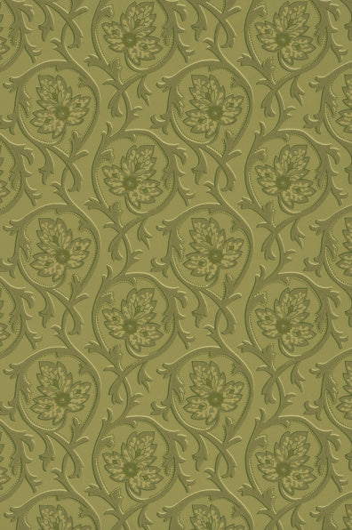Little Greene's Hoja Wallpaper in Garden