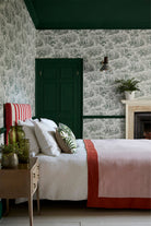 Little Greene's Lovers' Toile Wallpaper in Puck