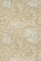 Little Greene's Poppy Trail Wallpaper in Portland Stone