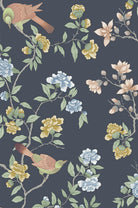 Little Greene's Aderyn Wallpaper in Hicks' Blue