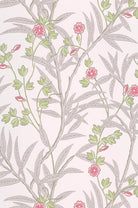 Little Greene's Bamboo Floral Wallpaper in Leather