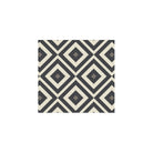 Geometric tile design with interlocking black, warm white and anthracite diamond patterns for a bold, modern look. 
