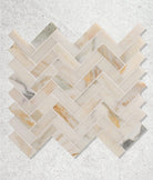 Ca'Pietra's Palazzo Oro Honed Herringbone Tiles