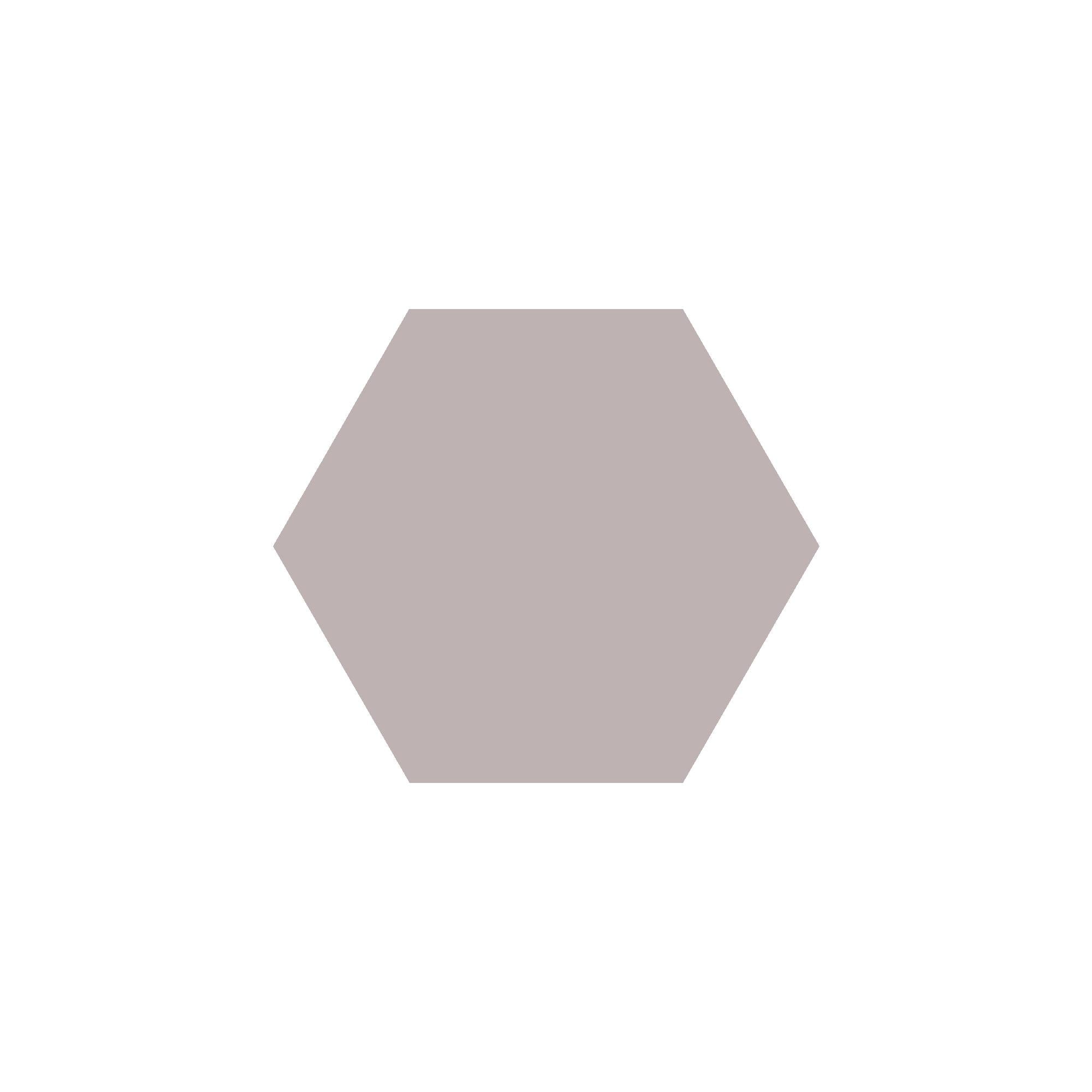 Equilateral Hexagon Tile in Parme