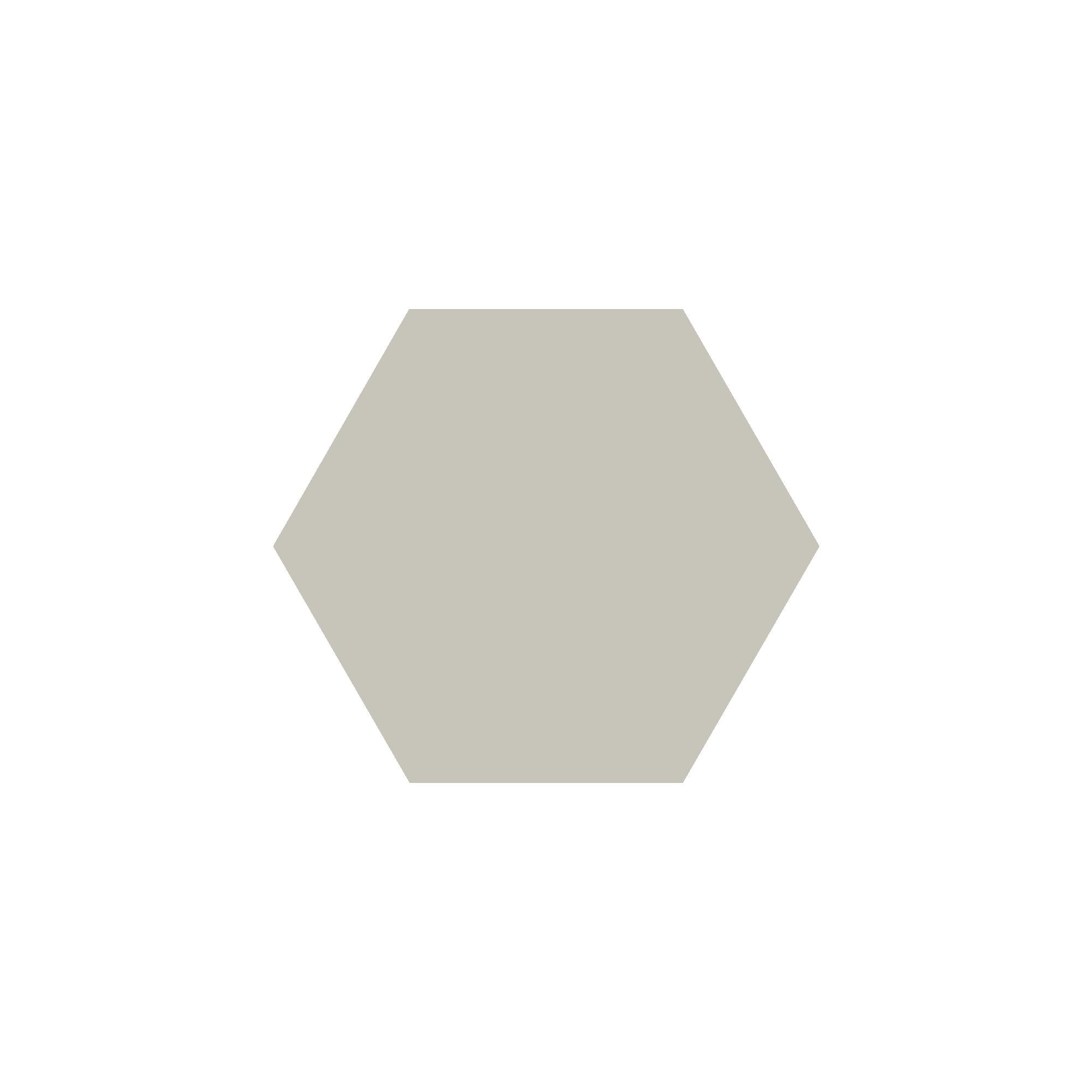 Equilateral Hexagon Tile in Pearl Grey