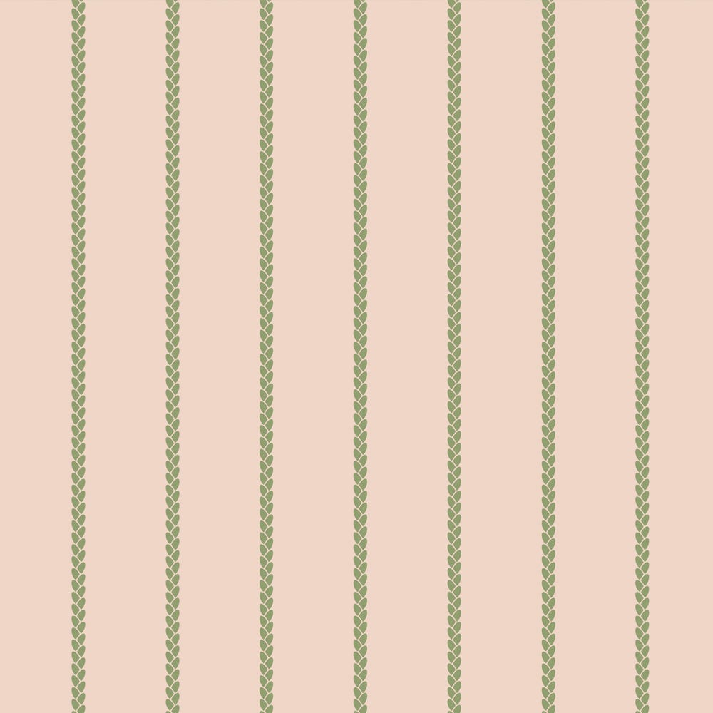 Farrow and Ball's Petal Stripe Wallpaper