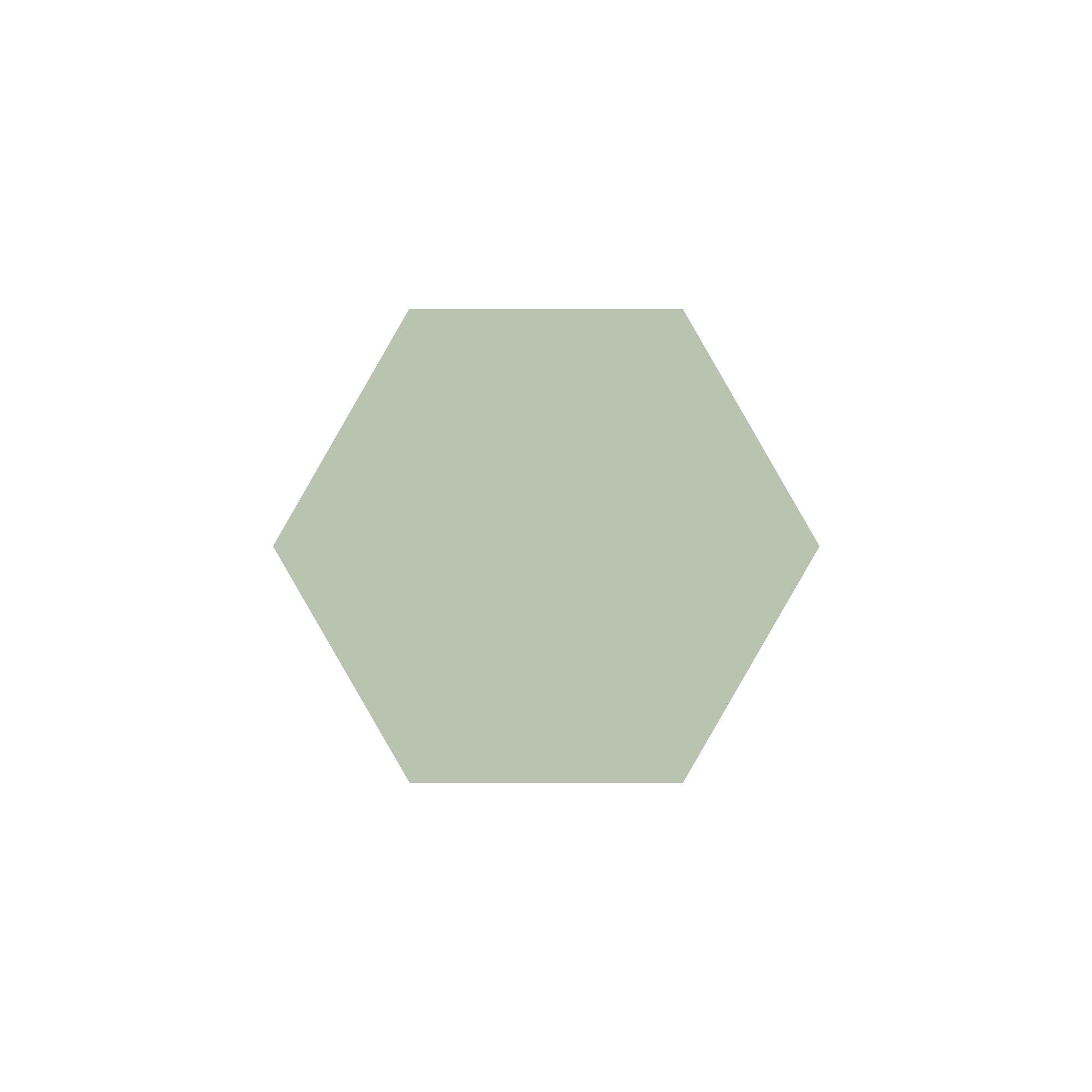 Equilateral Hexagon Tile in Pistachio