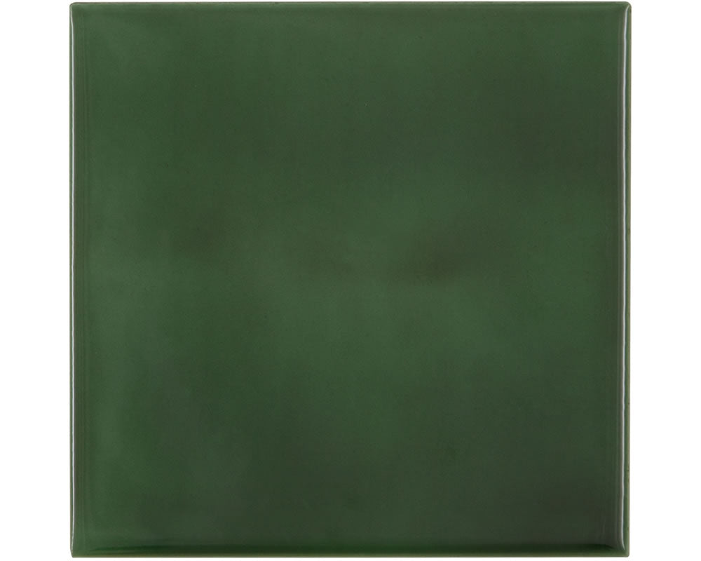 Set of 10 Plain Green Tiles