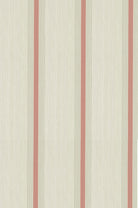 Little Greene's Cavendish Stripe Brush Wallpaper in Red