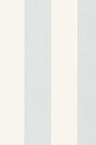 Little Greene's Elephant Stripe Wallpaper in Bright White