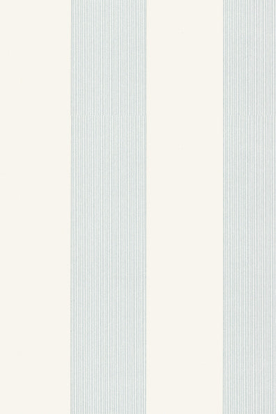 Little Greene's Elephant Stripe Wallpaper in Bright White
