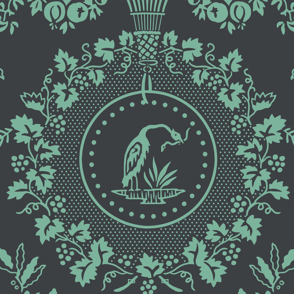 Farrow and Ball's Purnon Wallpaper