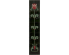 Set of 10 Red/White Tulip On Green Tiles