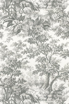 Little Greene's Stag Toile Wallpaper in Moss