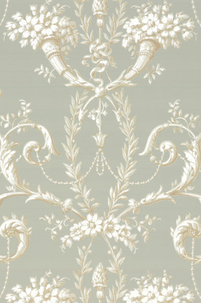 Little Greene's Versailles Wallpaper in Monument