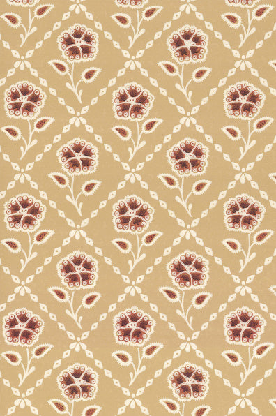 Little Greene's Whitehall Wallpaper in Cedar