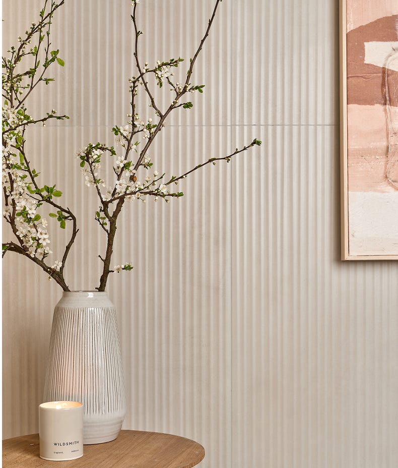 Ca'Pietra's Rhine Ceramic Linear Décor Tiles