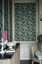 Little Greene's Piccadilly Wallpaper in Mock Green