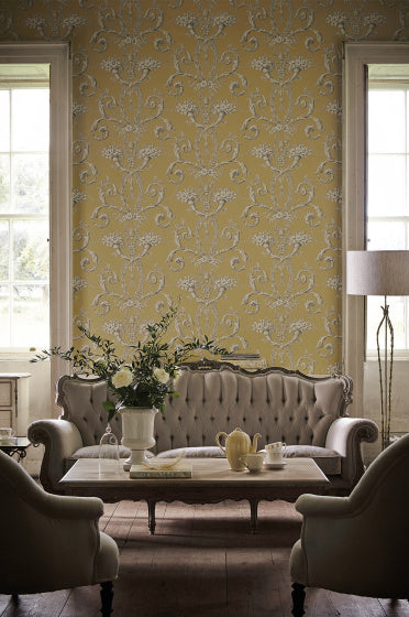 Little Greene's Versailles Wallpaper in Royale