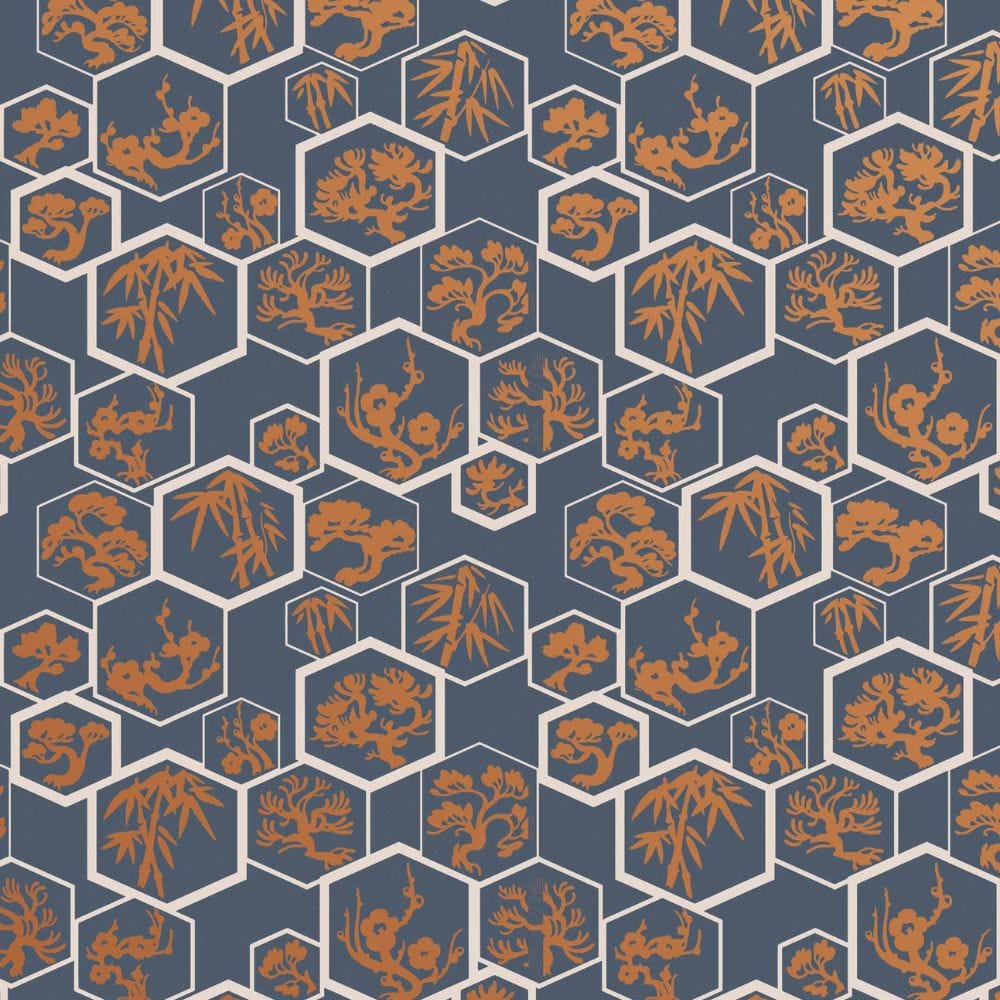 Farrow and Ball's Shouchikubai Wallpaper