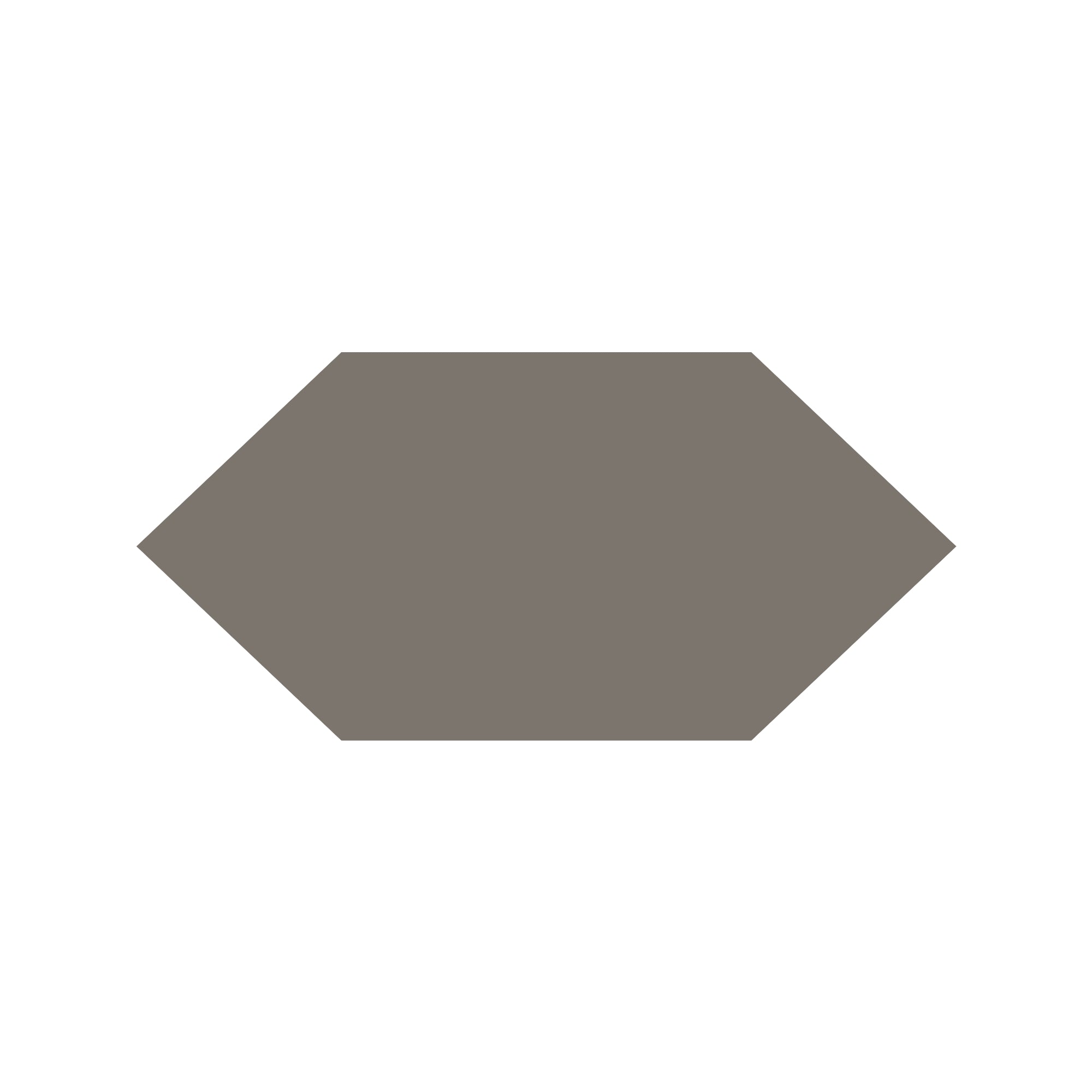 Shuttle Hexagon Tile in Anthracite