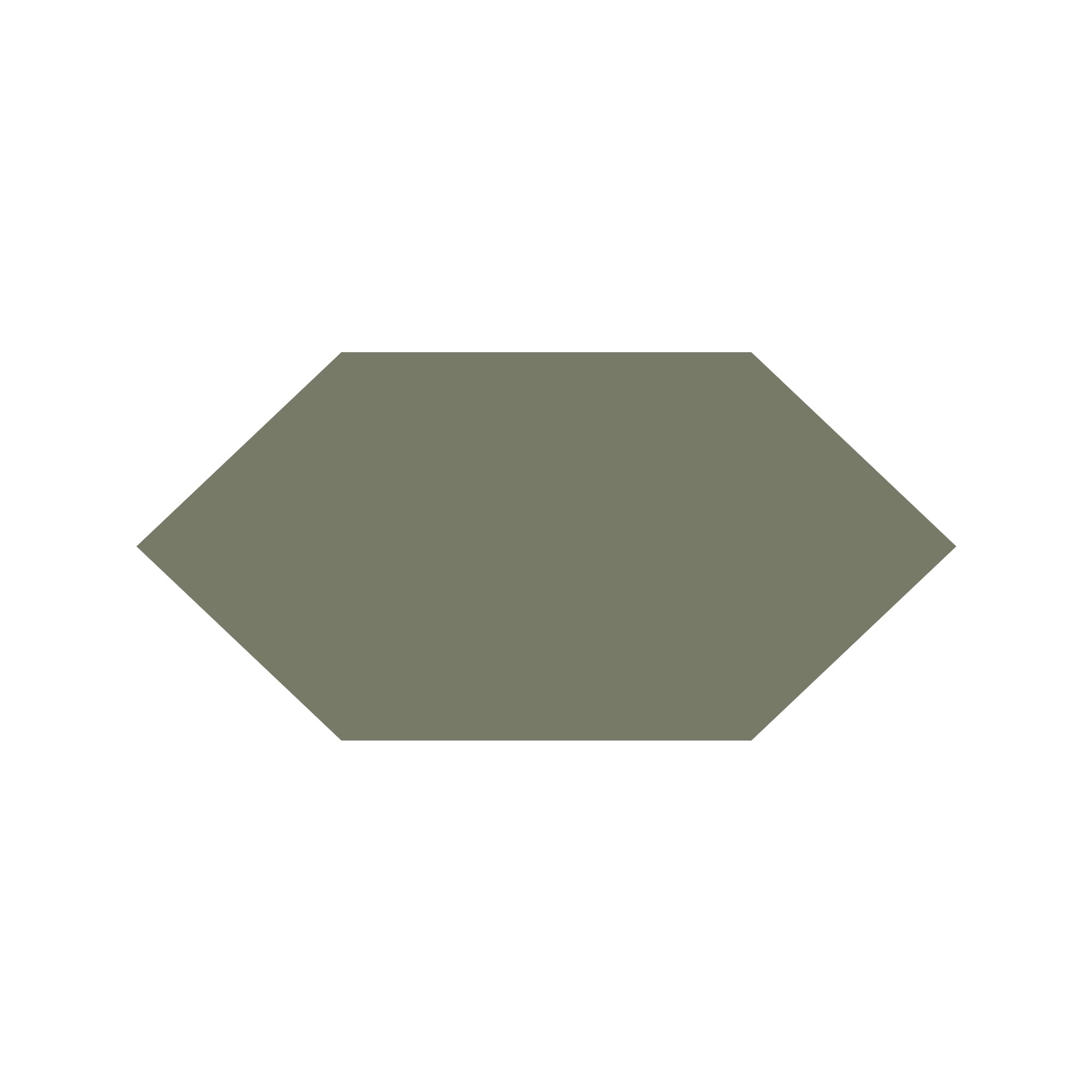 Shuttle Hexagon Tile in Australian Green