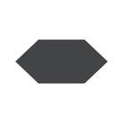 Shuttle Hexagon Tile in Black