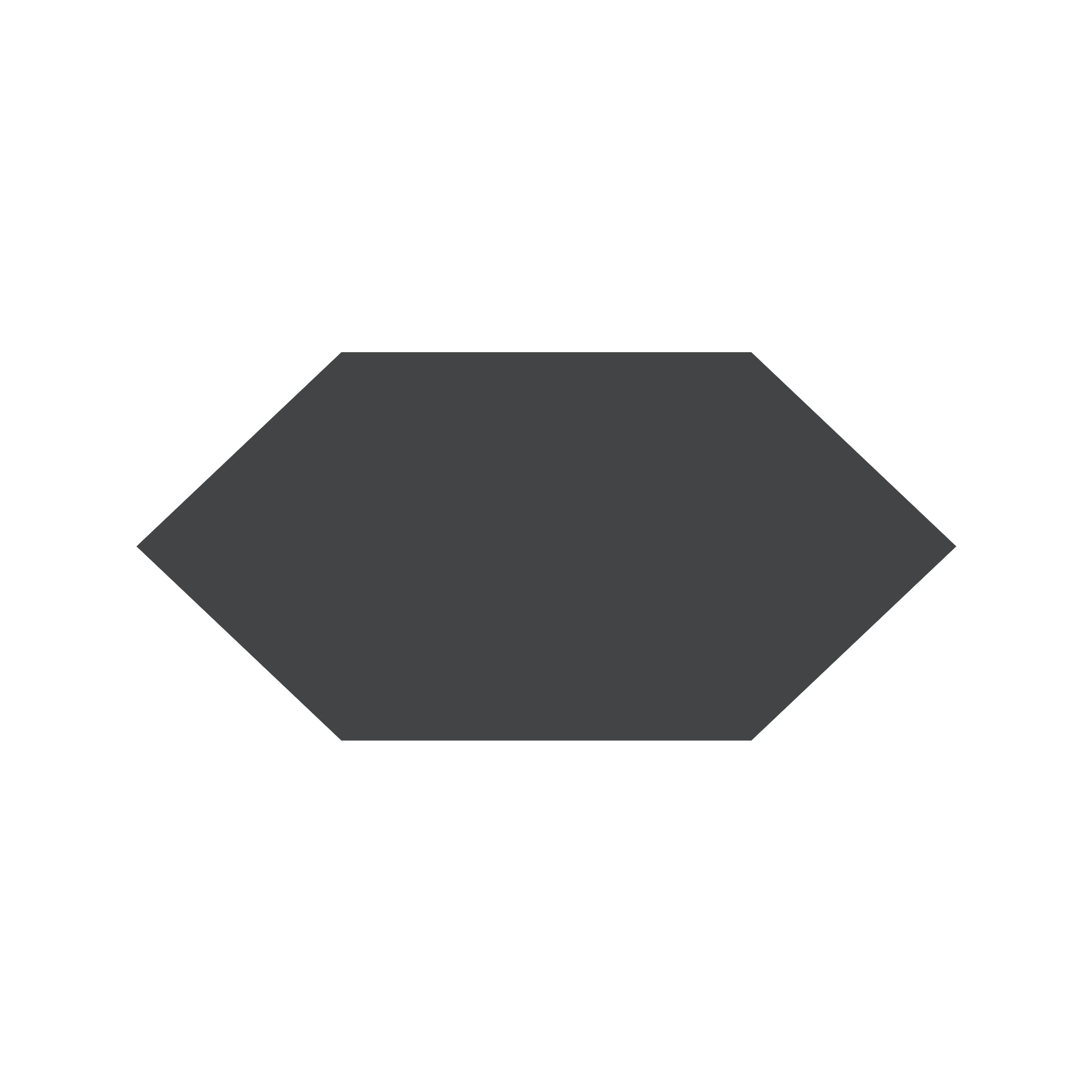 Shuttle Hexagon Tile in Black