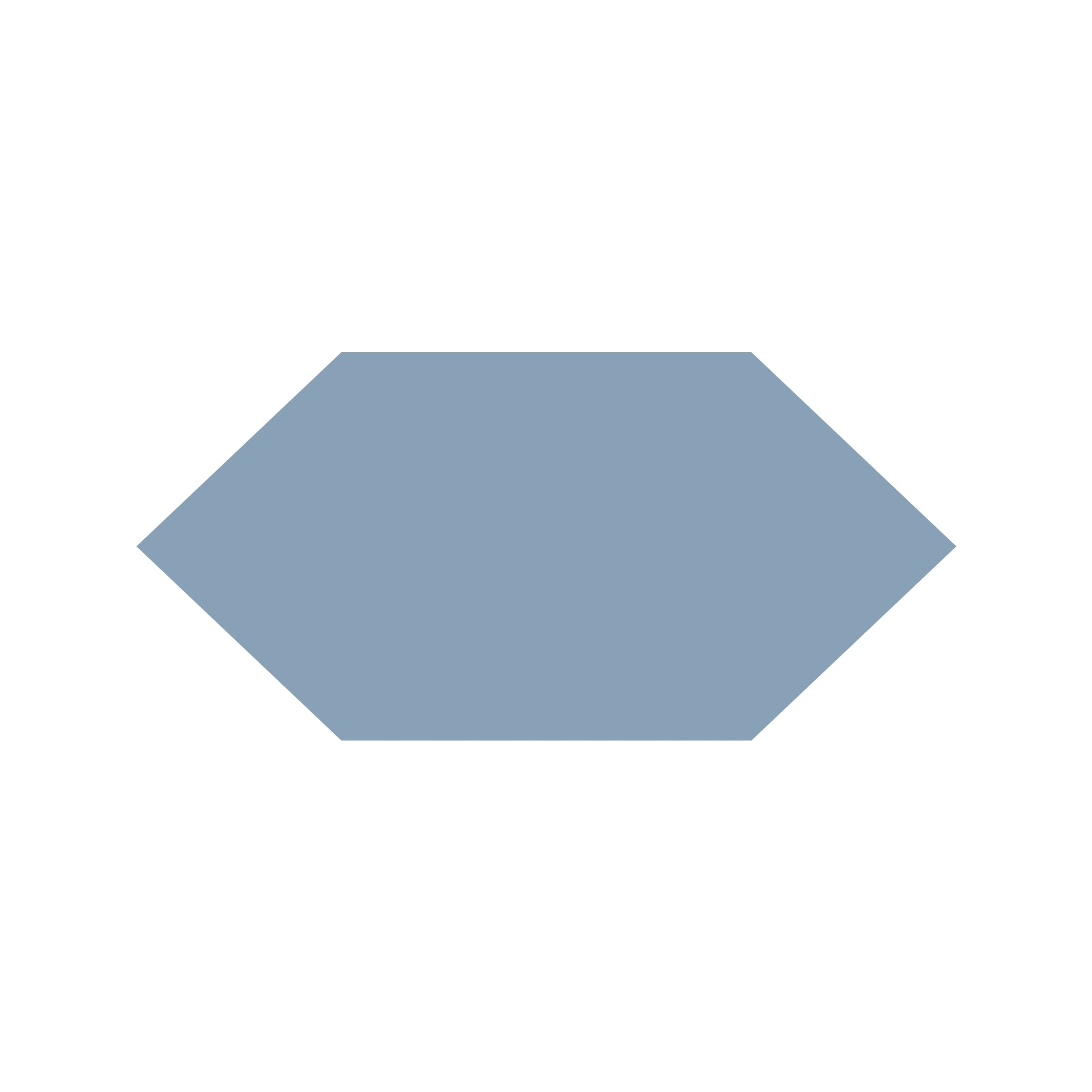Shuttle Hexagon Tile in Blue