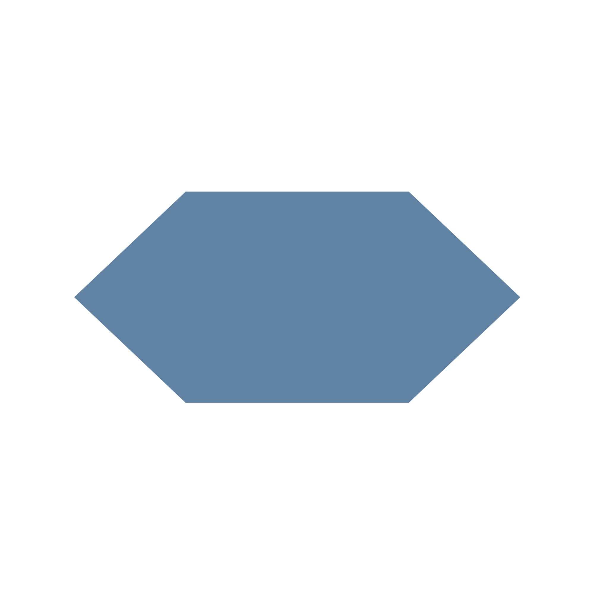 Shuttle Hexagon Tile in Dark Blue