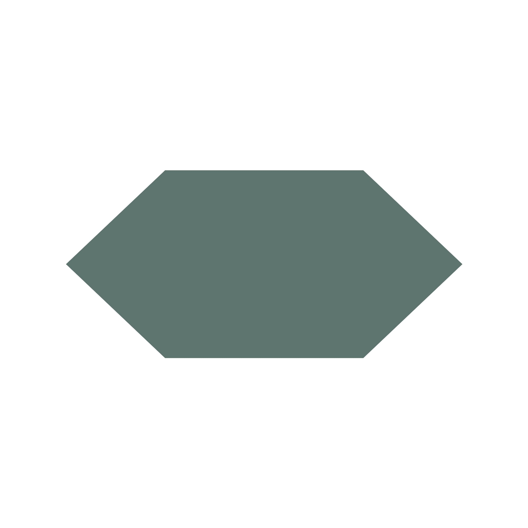 Shuttle Hexagon Tile in Dark Green