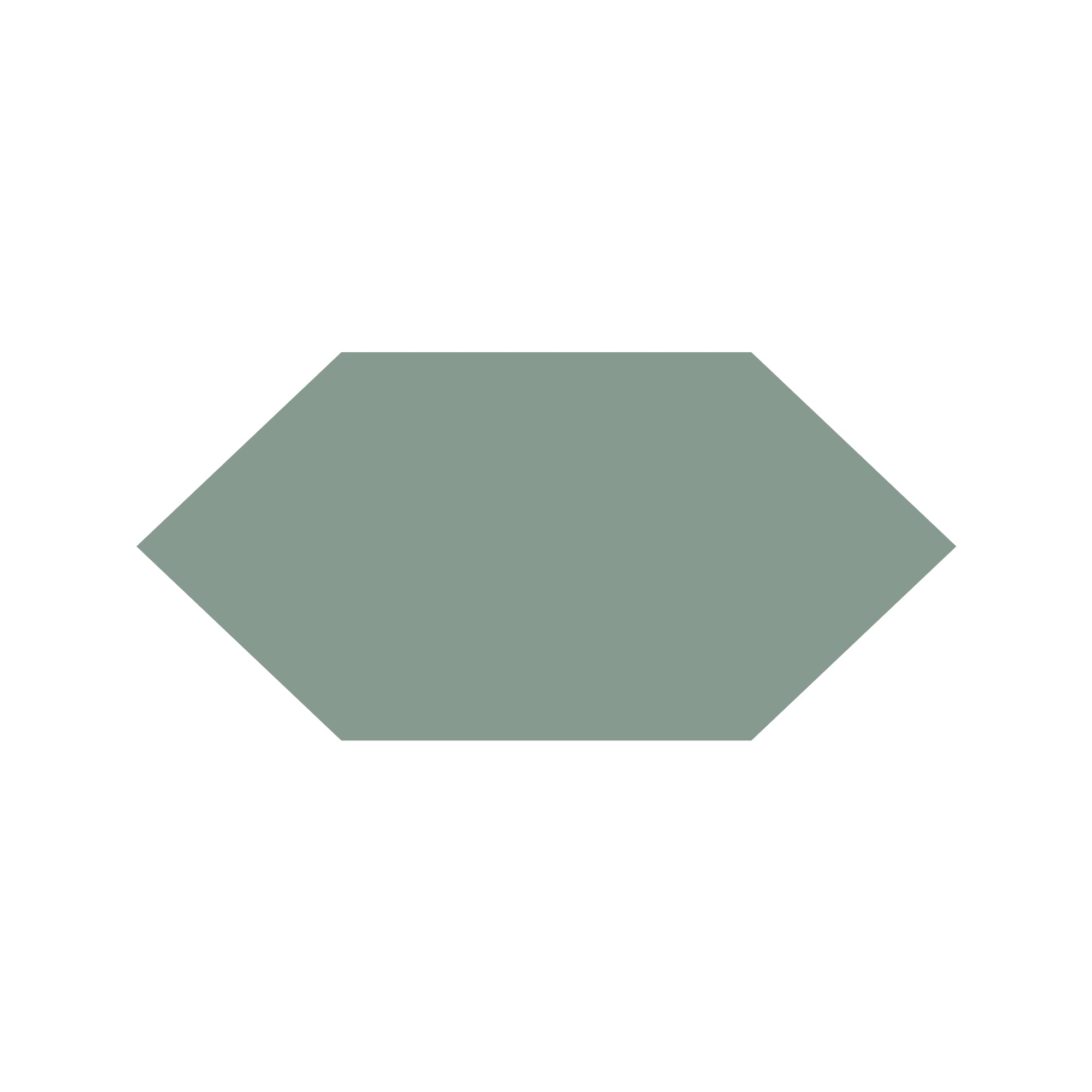 Shuttle Hexagon Tile in Green