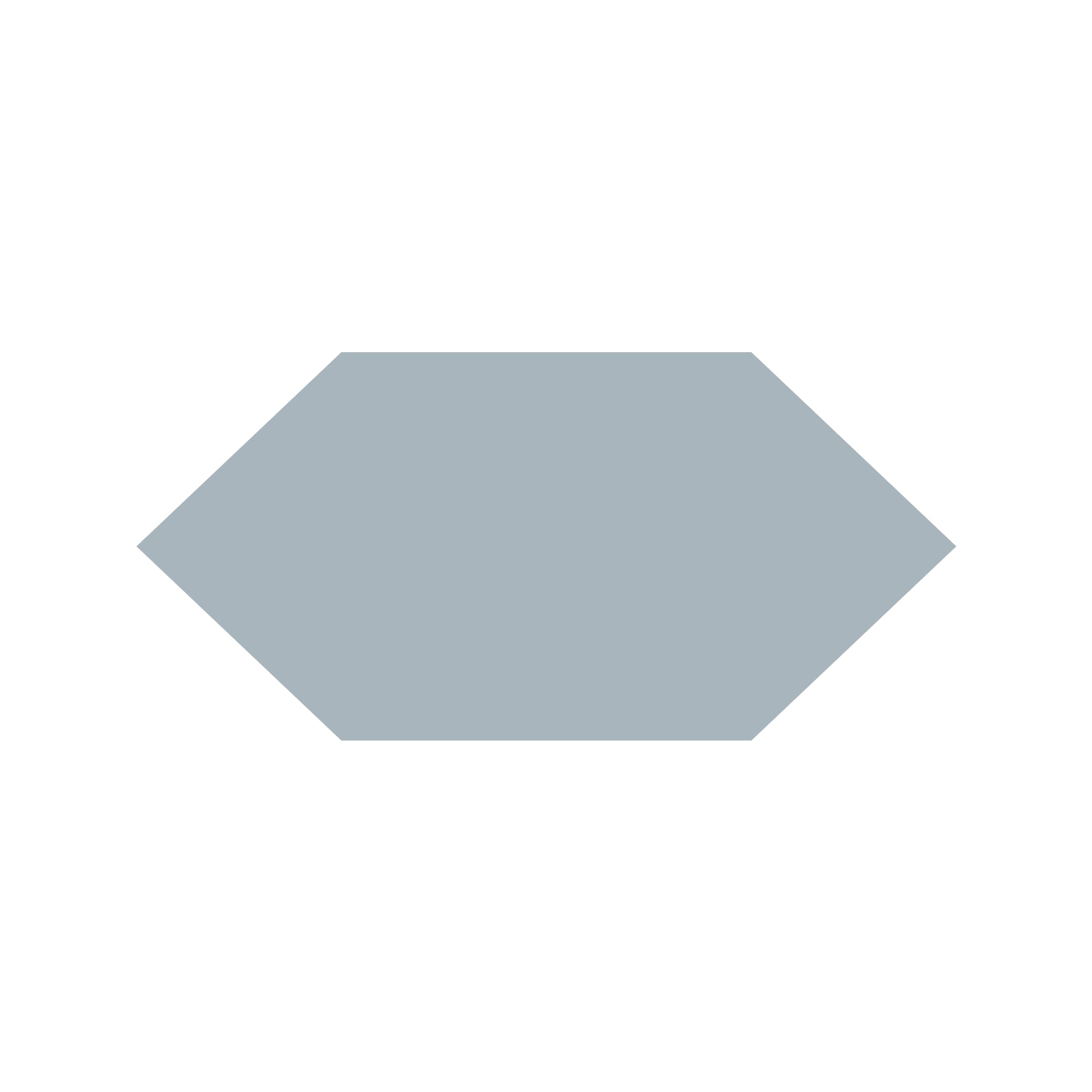 Shuttle Hexagon Tile in Pale Blue