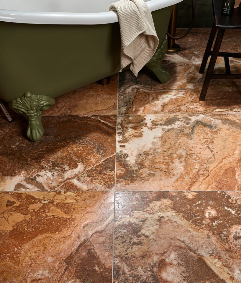 Ca'Pietra's Sicilia Porcelain Brushed Tiles