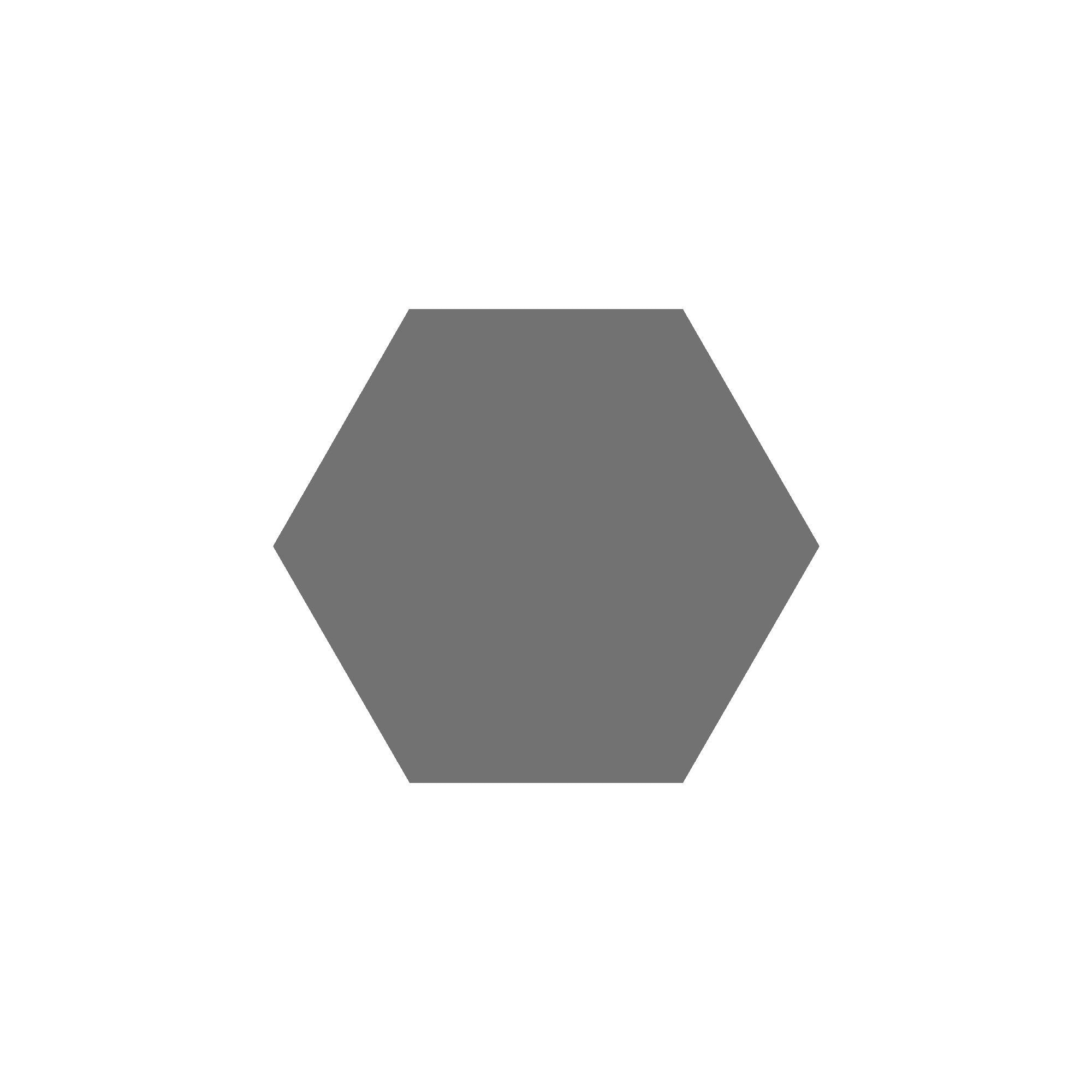 Equilateral Hexagon Tile in Slate