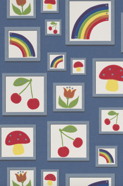 Little Greene's Balance Wallpaper in Woad