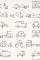 Little Greene's Road Trip Wallpaper in French Grey