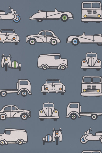 Little Greene's Road Trip Wallpaper in Juniper Ash