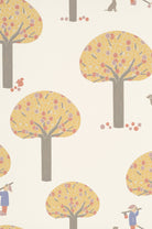 Little Greene's Rodney Street Wallpaper in Light Gold