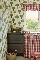 Little Greene's Rodney Street Wallpaper in Sage & Onions