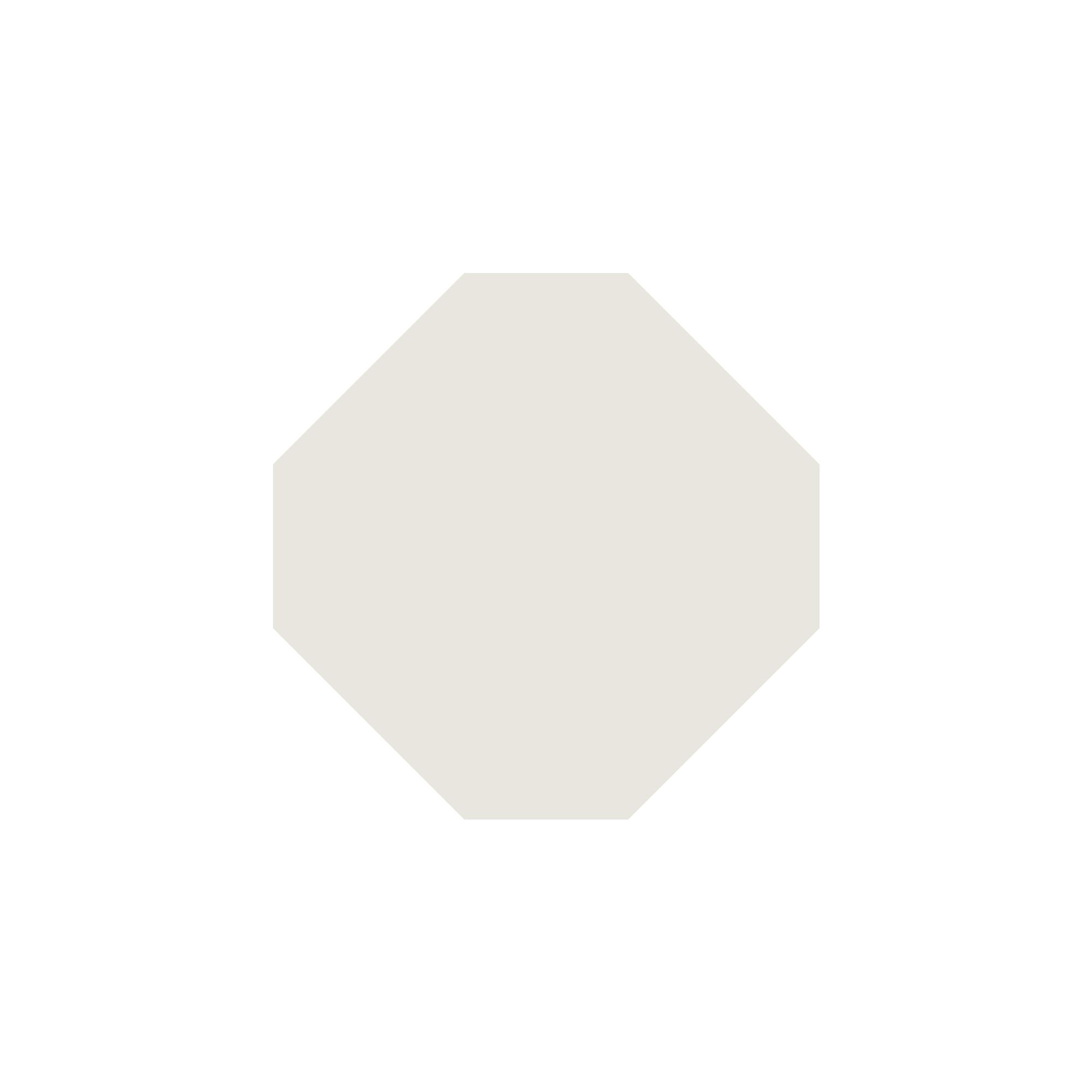 Octagon Tile in Super White