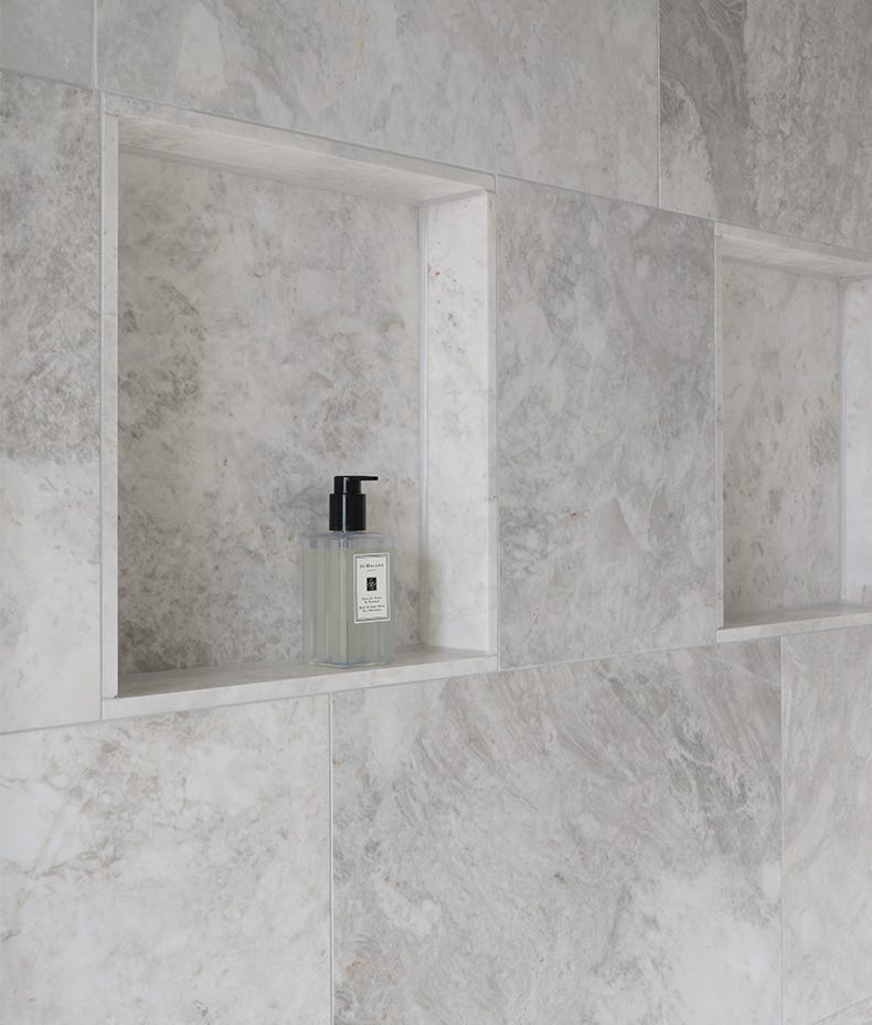 Ca'Pietra's Taj Mahal Marble Honed Finish Tiles